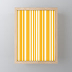 Classic Stripes XLV - Golden Yellow Mini Art Print Gallery Image 1