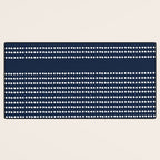 Spotted, African Pattern in Blue and White Desk Mat Gallery Image 3