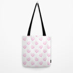 Pink love heart candy pattern Tote Bag Gallery Image 2