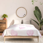 Pink love heart candy pattern Comforter Gallery Image 3