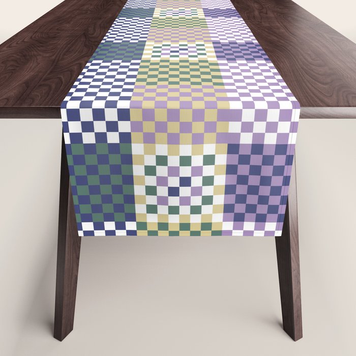 Bold colors block grid C Table Runner Gallery Image 1