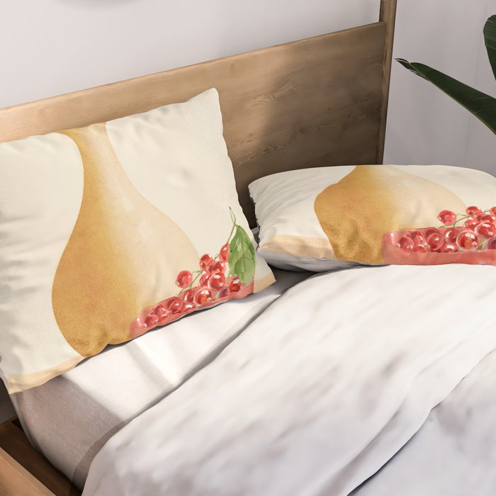 Cherries II Pillow Sham Gallery Image 2