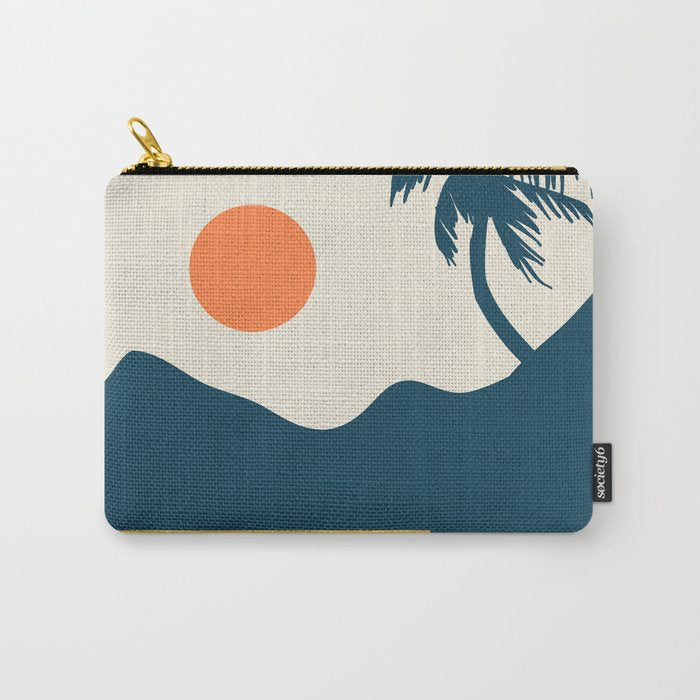 Retro Landscape 02B Carry All Pouch Gallery Image 1