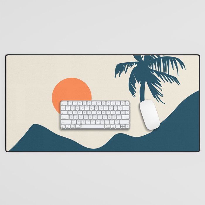 Retro Landscape 02B Desk Mat Gallery Image 1