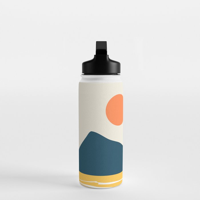 Retro Landscape 02B Water Bottle Gallery Image 3