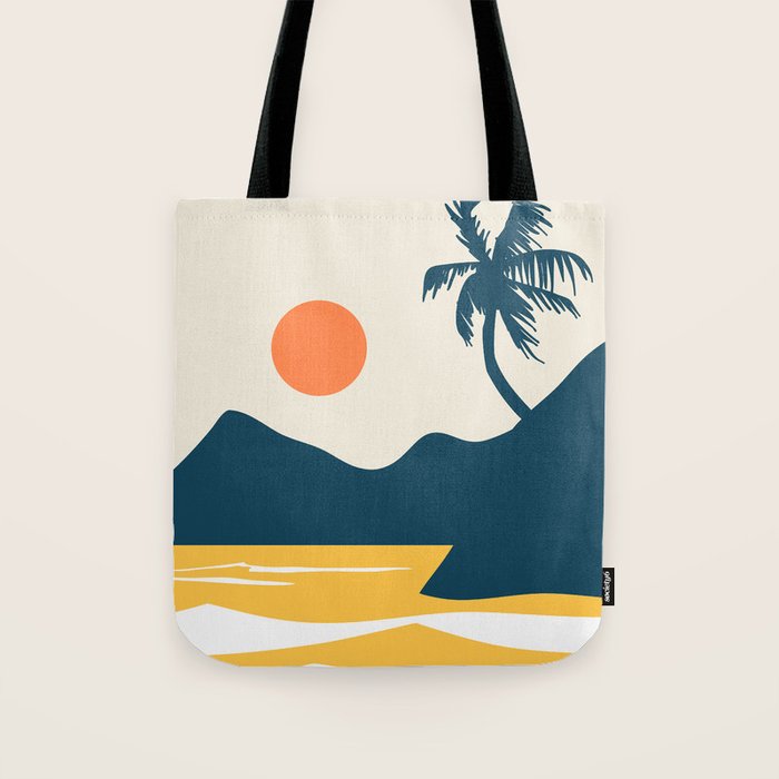 Retro Landscape 02B Tote Bag Gallery Image 1