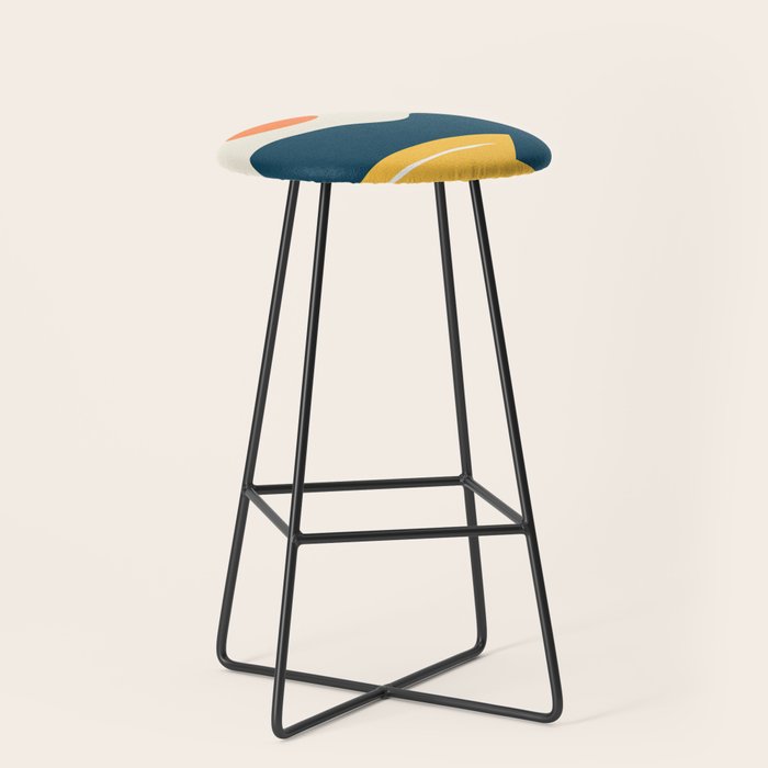 Retro Landscape 02B Stool Gallery Image 1