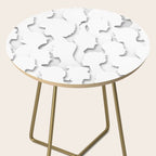 Diverse people paper cut crowd pattern Side Table Gallery Image 2