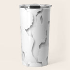 Diverse people paper cut crowd pattern Travel Mug Gallery Image 1