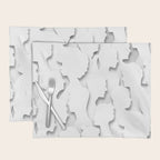 Diverse people paper cut crowd pattern Placemat Gallery Image 1