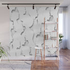 Diverse people paper cut crowd pattern Wall Mural Gallery Image 1