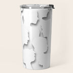 Diverse people paper cut crowd pattern Travel Mug Gallery Image 2
