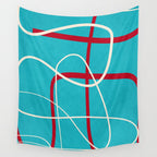 Minimalist Line Art 4 Wall Tapestry Gallery Image 4