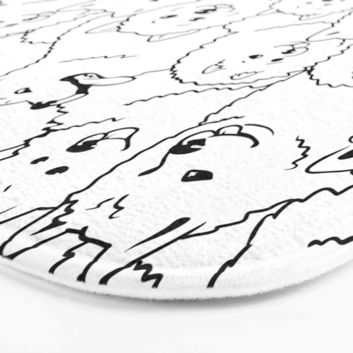 Oh Samoyed Bath Mat Gallery Image 3