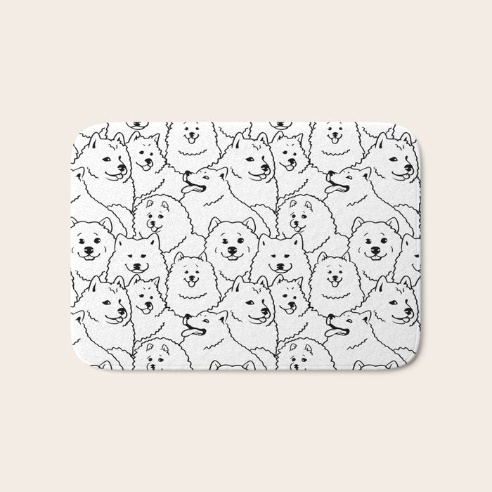 Oh Samoyed Bath Mat Gallery Image 1