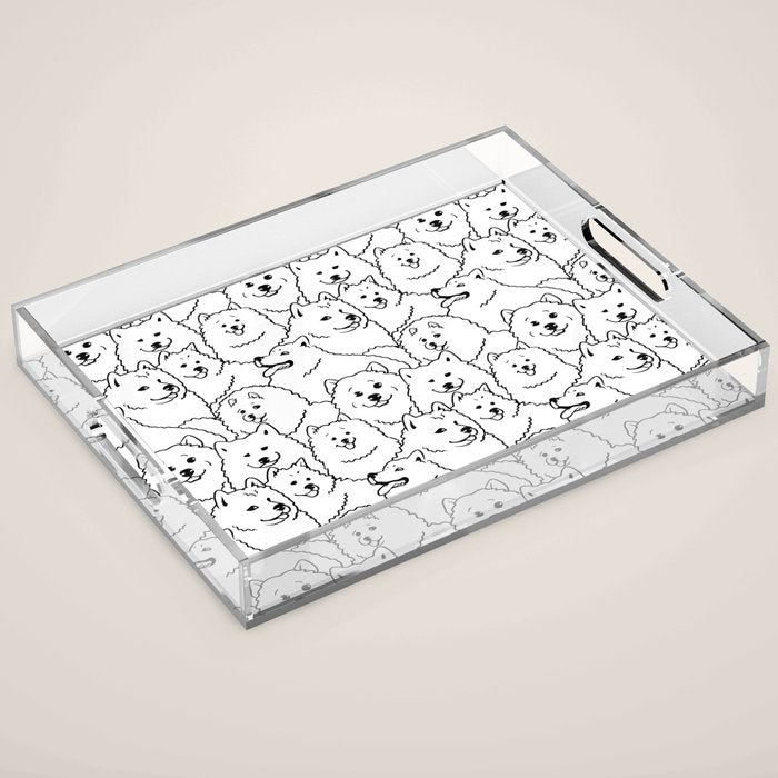 Oh Samoyed Acrylic Tray Gallery Image 1