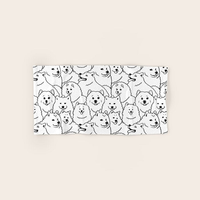 Oh Samoyed Bath Towel Gallery Image 1