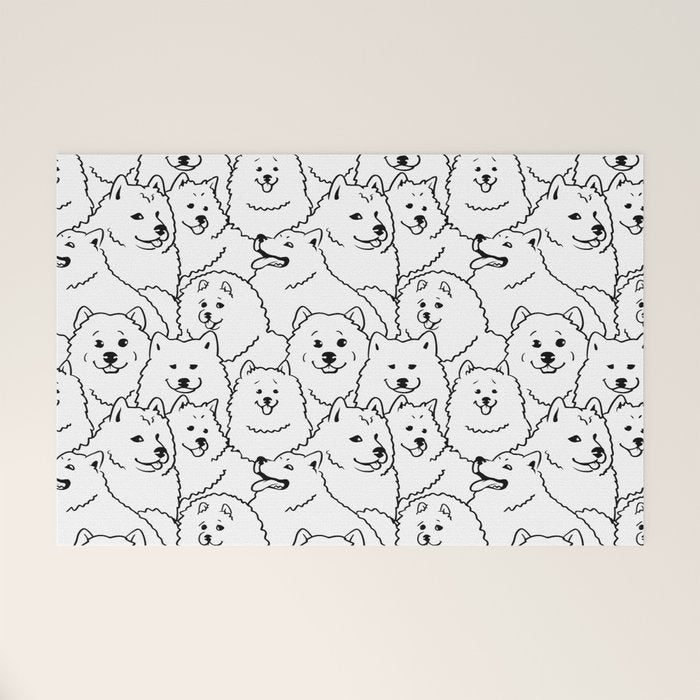 Oh Samoyed Welcome Mat Gallery Image 1