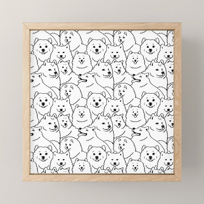 Oh Samoyed Mini Art Print Gallery Image 1