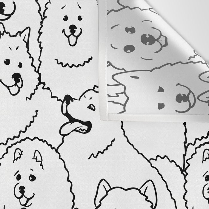 Oh Samoyed Wall Tapestry Gallery Image 3