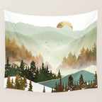 Fall Morning Wall Tapestry Gallery Image 4