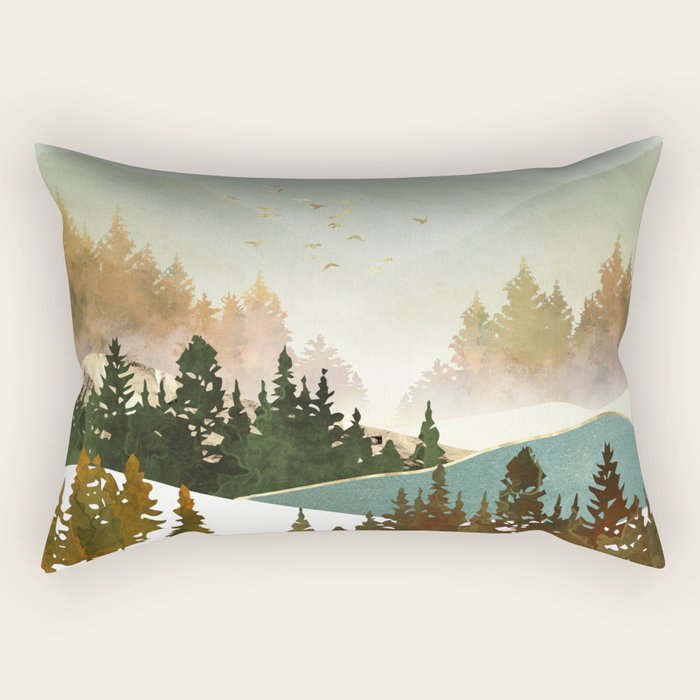 Fall Morning Rectangular Pillow Gallery Image 1
