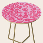 Hot Pink Dripping Smiley Side Table Gallery Image 2