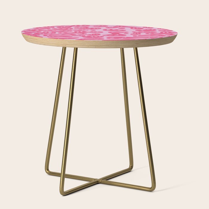 Hot Pink Dripping Smiley Side Table Gallery Image 1