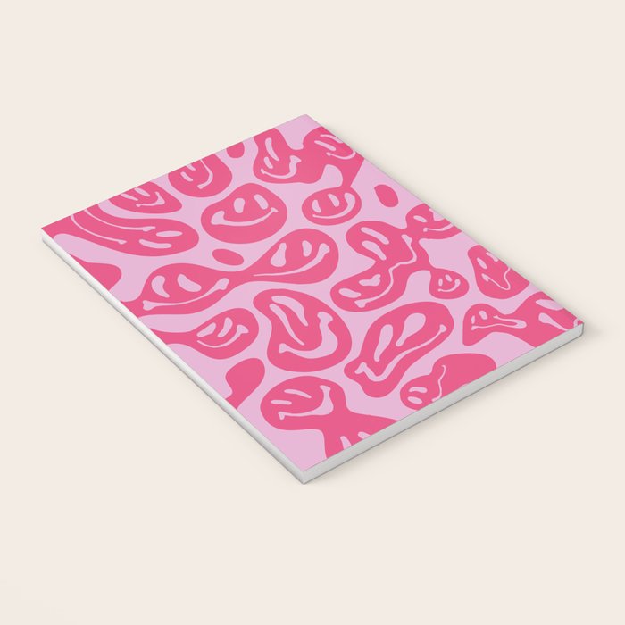 Hot Pink Dripping Smiley Notebook Gallery Image 3