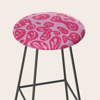 Hot Pink Dripping Smiley Stool Gallery Image 2