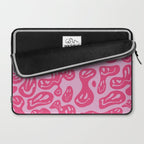 Hot Pink Dripping Smiley Laptop Sleeve Gallery Image 2