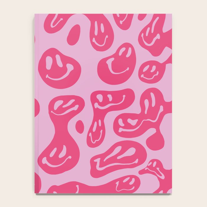 Hot Pink Dripping Smiley Notebook Gallery Image 4