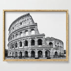 Colosseum Rome Black and White Serving Tray Gallery Image 1