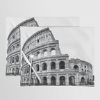 Colosseum Rome Black and White Placemat Gallery Image 1