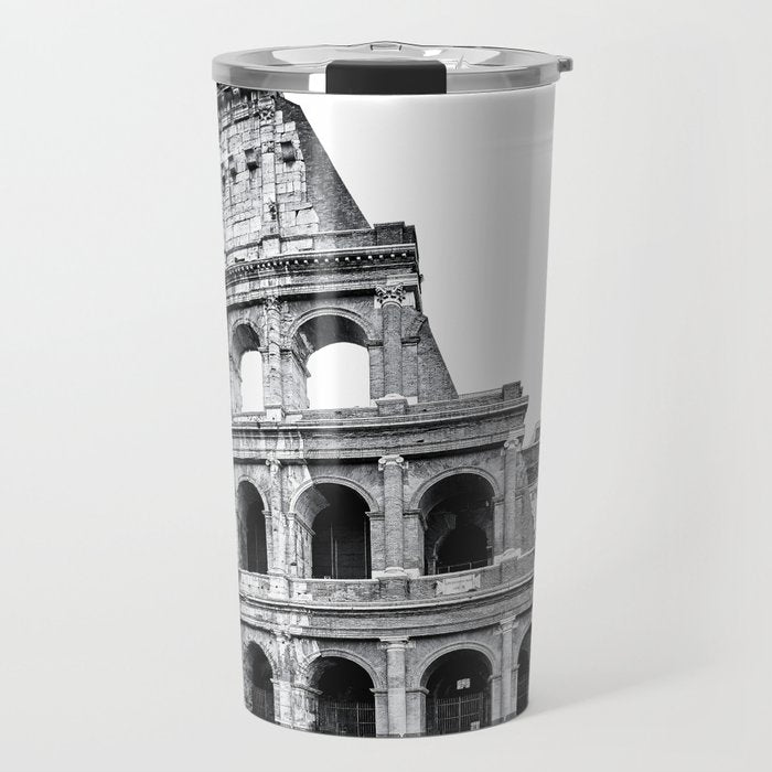 Colosseum Rome Black and White Travel Mug Gallery Image 1