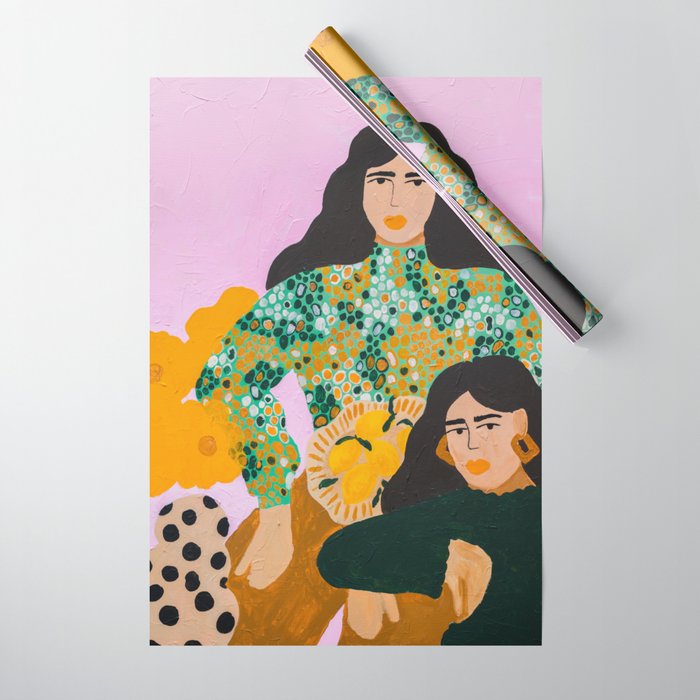 Sisters Wrapping Paper Gallery Image 1