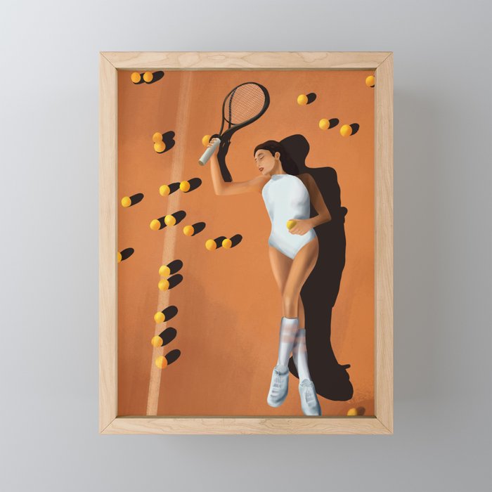Tennis Reverie Mini Art Print Gallery Image 1