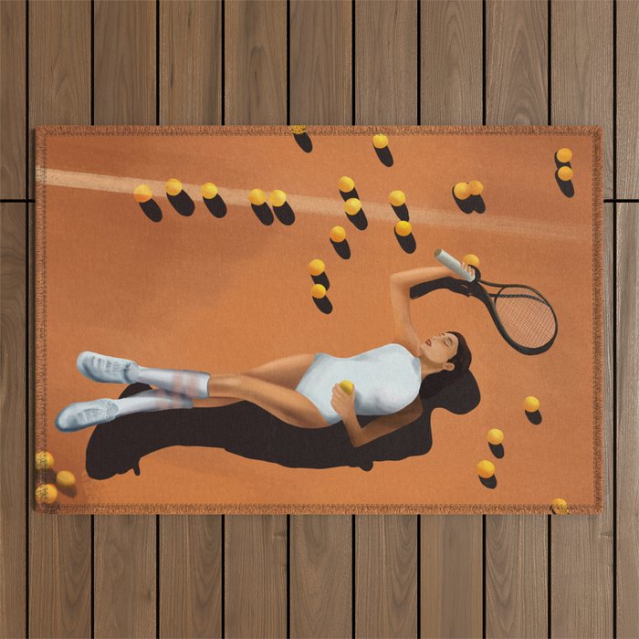Tennis Reverie Outdoor Rug Gallery Image 1