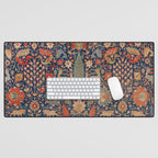 17th Century Persian Rug Print with Animals Desk Mat Gallery Image 1