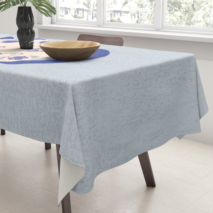 Purrcelin Cat Butt - Charming Delft Pottery Kitty Tablecloth Gallery Image 3