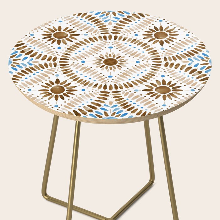 Rustic Tile Mandala A Side Table Gallery Image 2