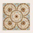Rustic Tile Mandala A Wood Wall Art Gallery Image 1
