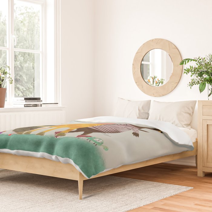 the fun run Duvet Cover Gallery Image 2