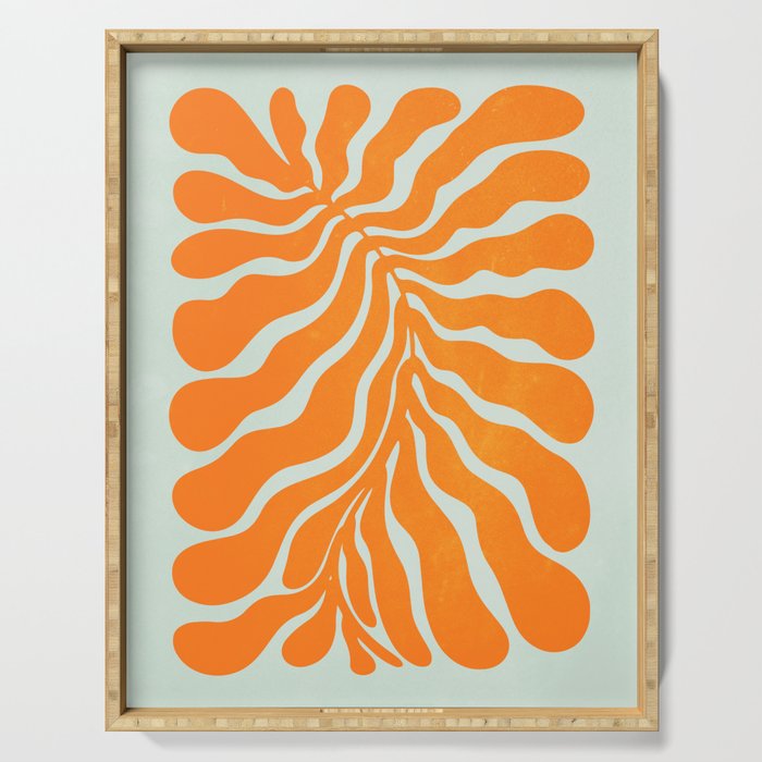 Frozen Sunrise Ferns: Matisse Edition  Serving Tray Gallery Image 1