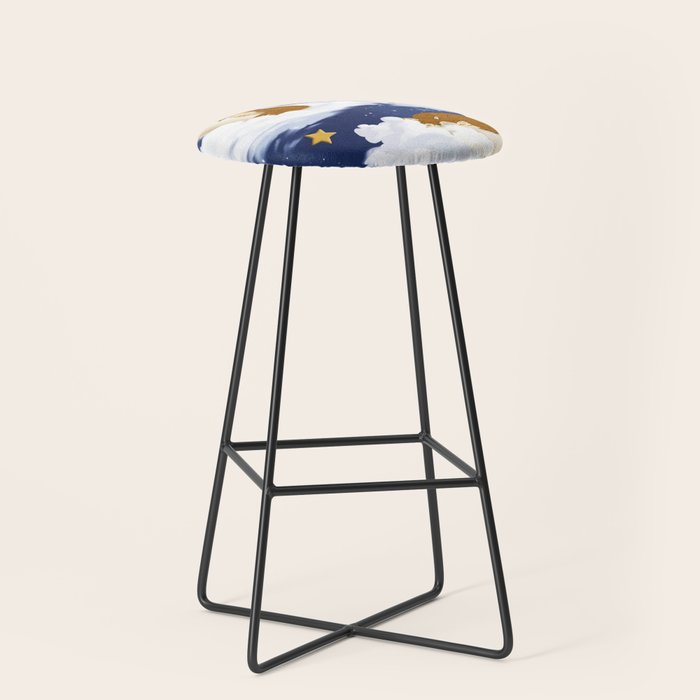 Enchanted Fox Moons Stool Gallery Image 1