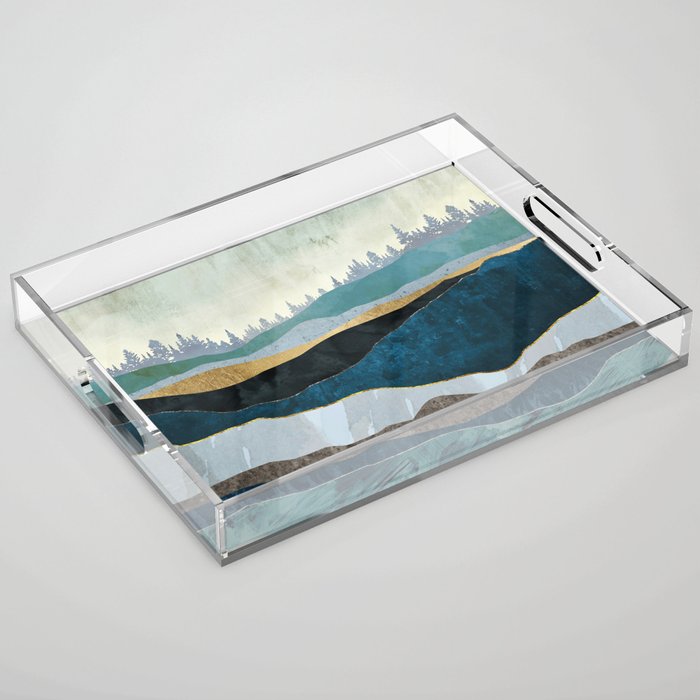 Turquoise Hills Acrylic Tray Gallery Image 1