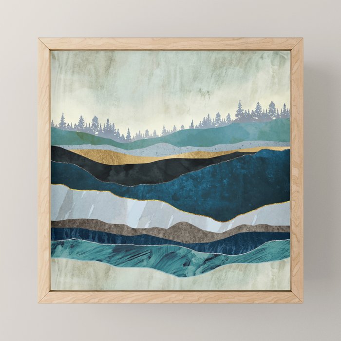 Turquoise Hills Mini Art Print Gallery Image 1