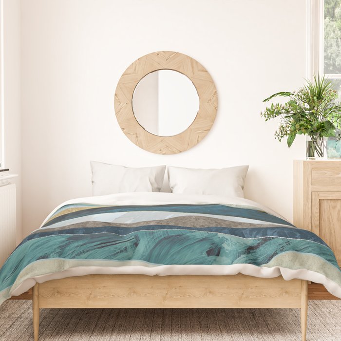Turquoise Hills Duvet Cover Gallery Image 3