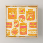Vagabondâs Cupboard - marigold and pink Mini Art Print Gallery Image 1