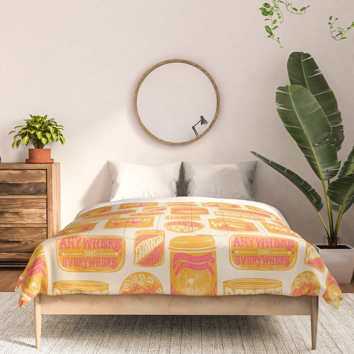 Vagabondâs Cupboard - marigold and pink Comforter Gallery Image 3